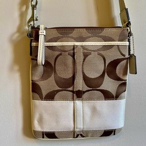 Coach | Canvas & Leather Crossbody Messenger Bag